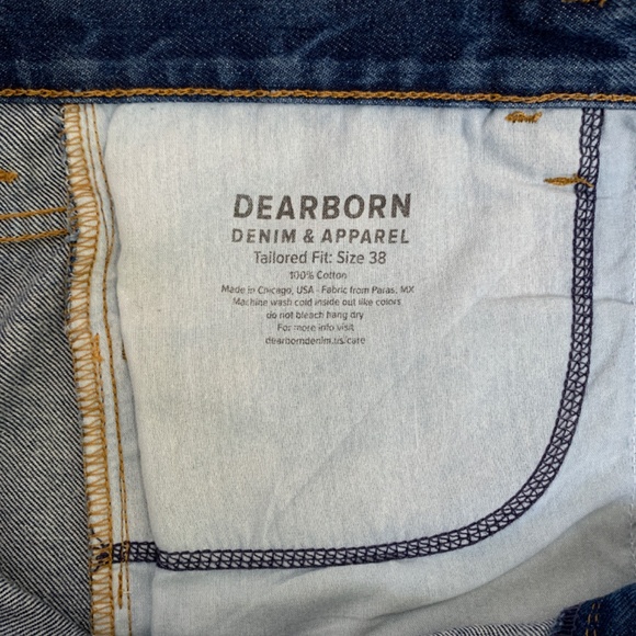 Dearborn Denim & Apparel Men’s Tailored Fit Jeans Size 38x30 - Picture 4 of 8